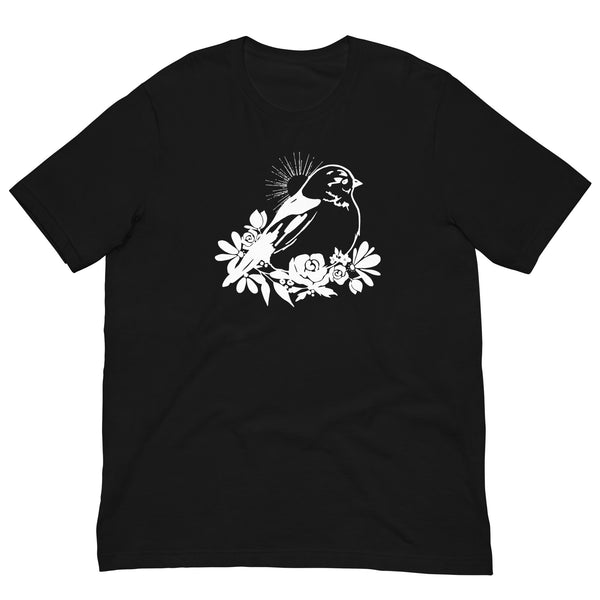 Spring Snowbird White Outline Adult Unisex T-Shirt